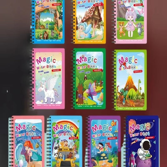 1 Reusable Water Coloring Book & Pen β Sensory Educational Drawing Toy