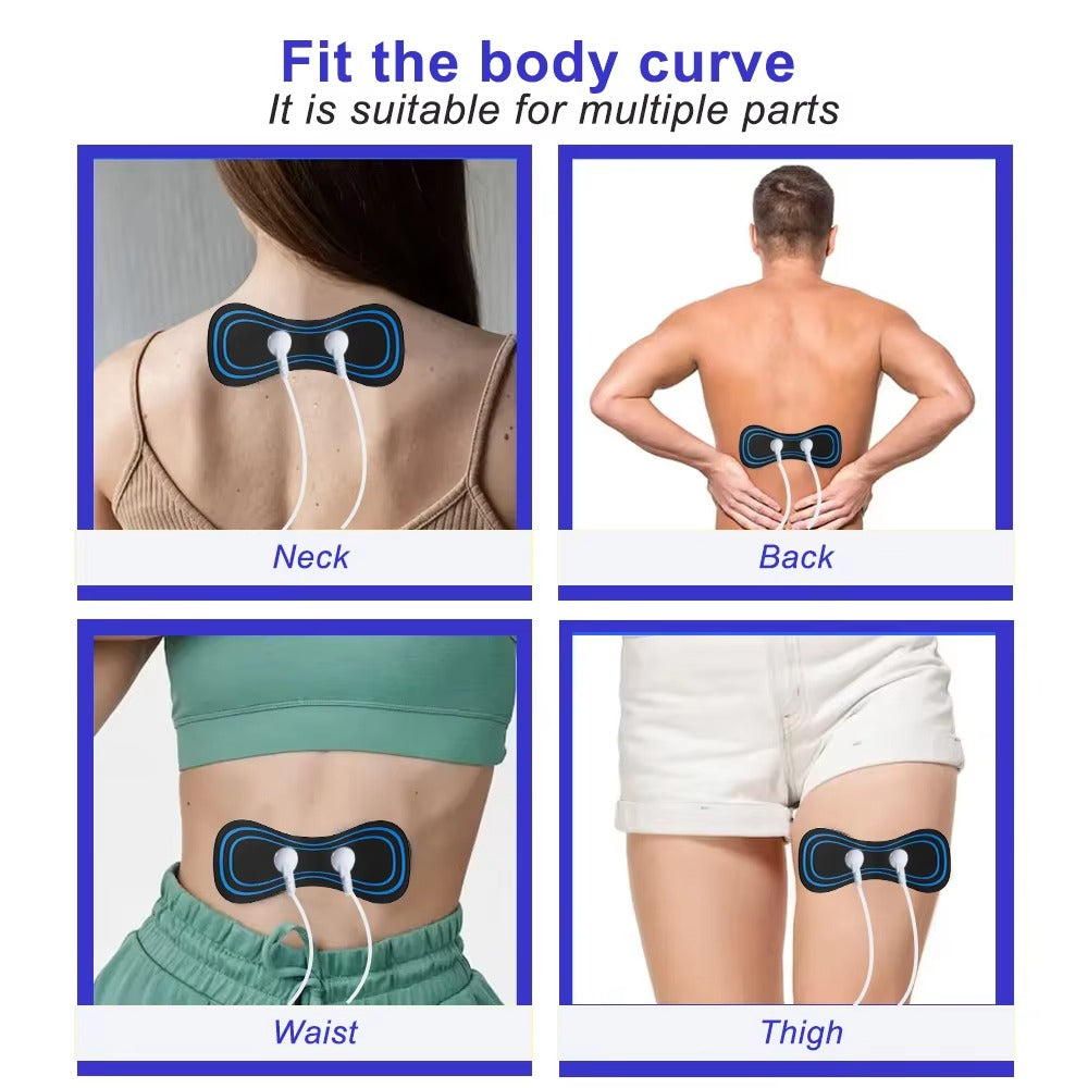 EMS TENS Muscle Stimulator – Digital Massager for Pain Relief & Slimming