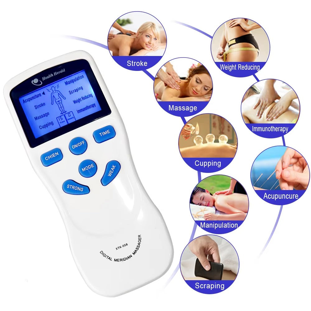 EMS TENS Muscle Stimulator – Digital Massager for Pain Relief & Slimming