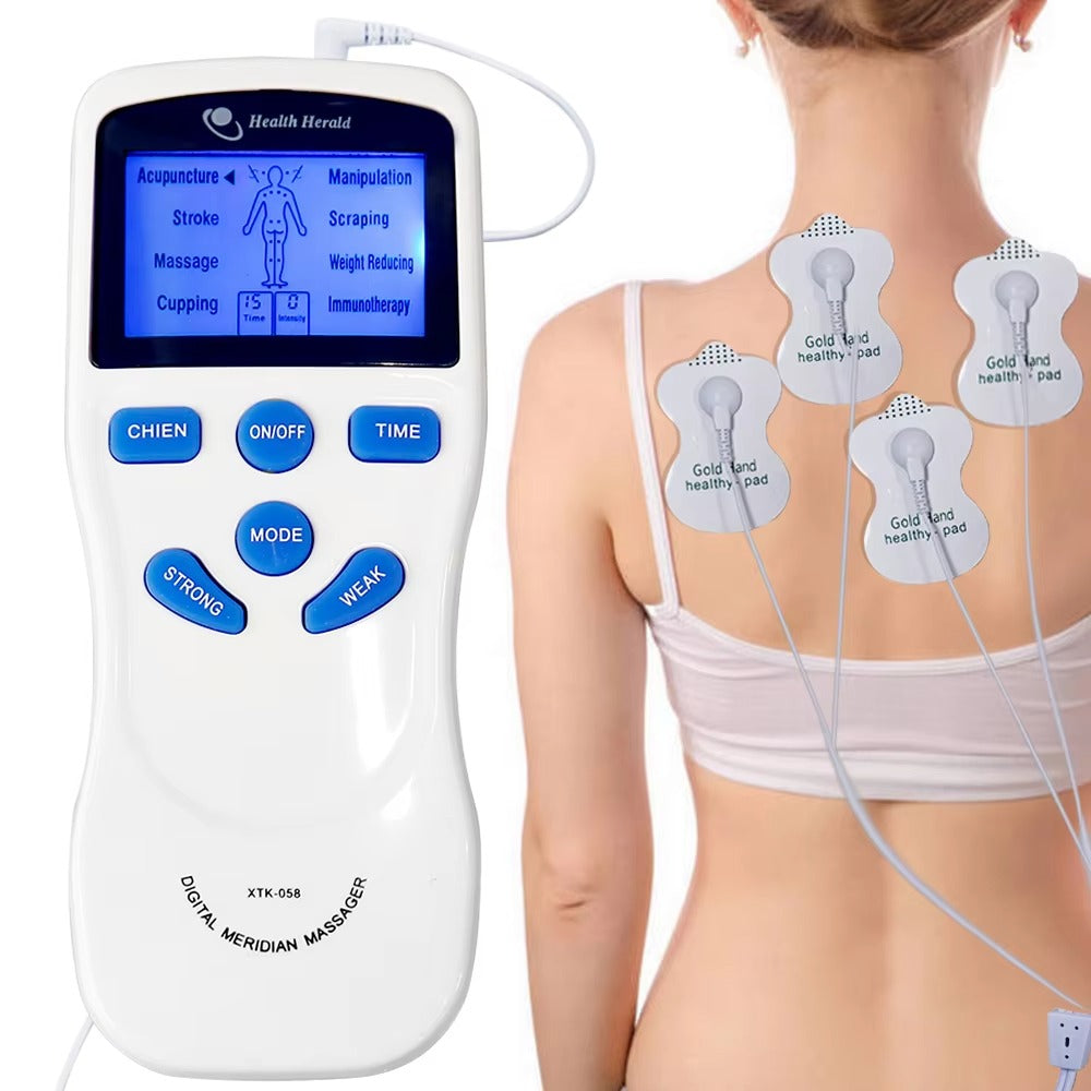 EMS TENS Muscle Stimulator – Digital Massager for Pain Relief & Slimming