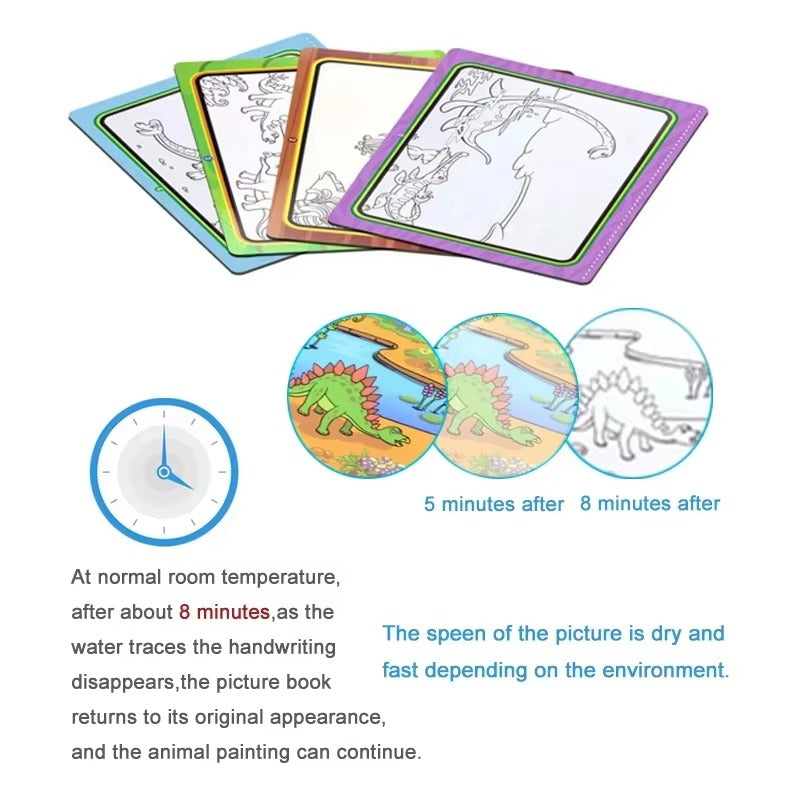 Magic Water Painting Book – Montessori Educational Toy for Kids Ages 1–3